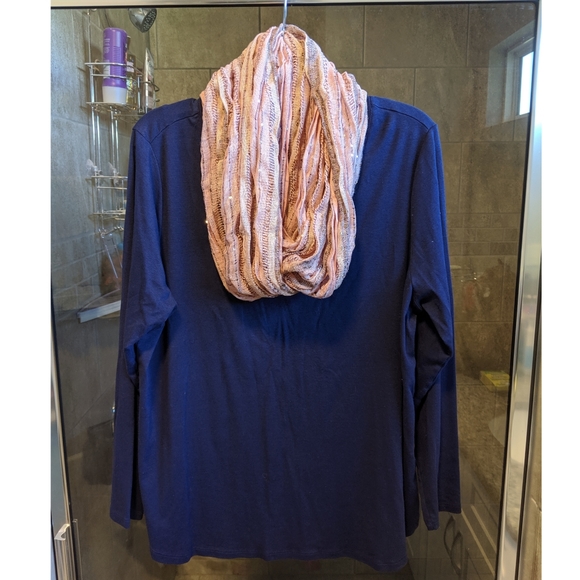 🍍Blush Pink Shimmer Infinity Scarf 🍍 - Picture 2 of 7